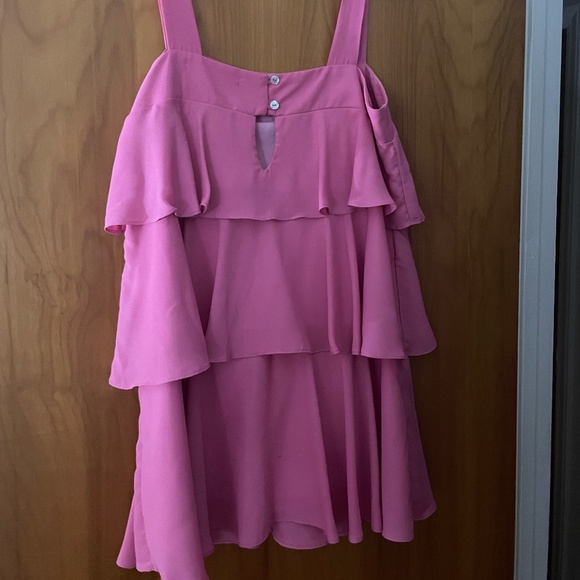 Pink Ruffle Dress - Picture 2 of 3